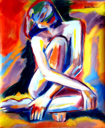 Seated woman