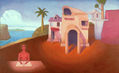 Paisaje con construcciones