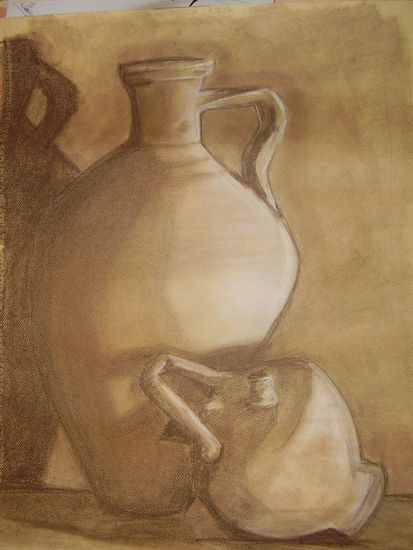 Bodegon I Pastel Paper Still Life Paintings