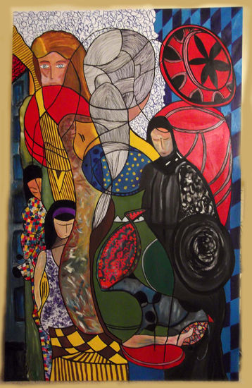 Mundo 11 Mixed media Canvas Figure Painting