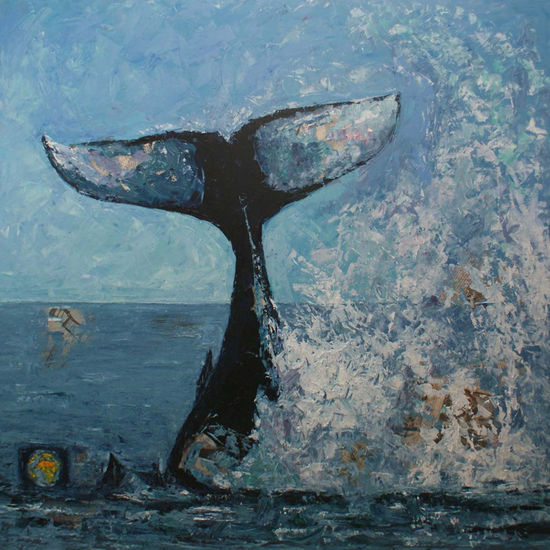 Ballena Oil Canvas Marine Painting