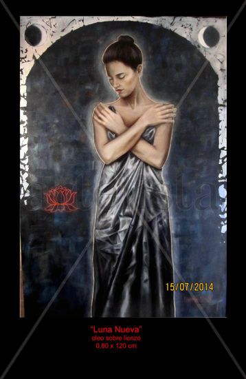 luna nuea Oil Canvas Figure Painting