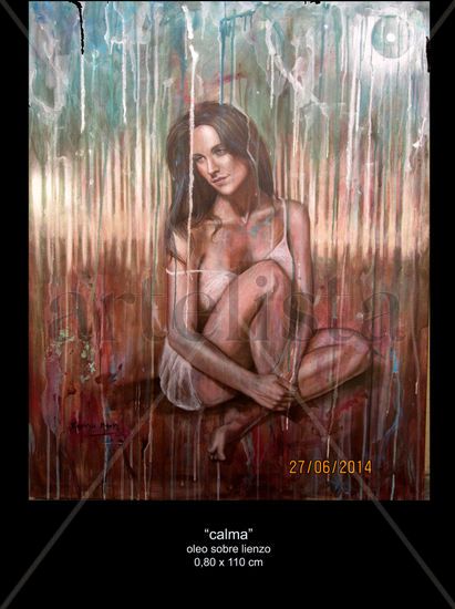 calma Oil Canvas Figure Painting