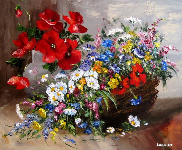 Ramo de flores Oil Canvas Floral Painting