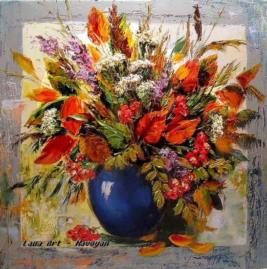 Ramo de otoño Oil Canvas Floral Painting