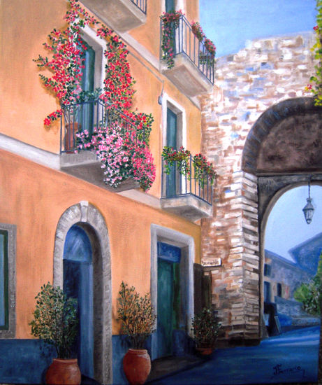 Mágica Taormina Oil Canvas Landscaping