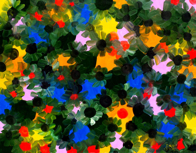 Black daisy.