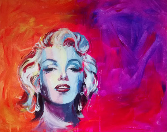 Marilyn Monroe Acrylic Canvas Portrait