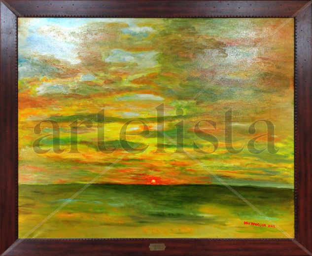 Sol poniente Oil Canvas Landscaping