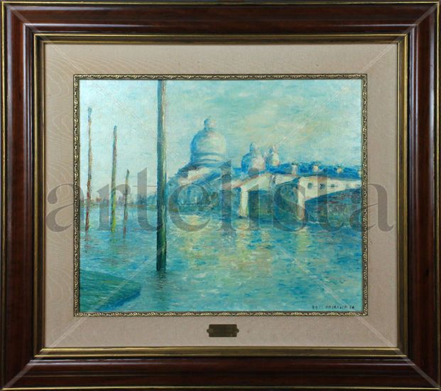 Vista de Venecia Oil Canvas Landscaping