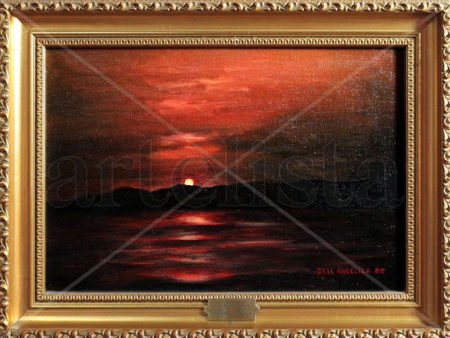 Atardecer en Galicia Oil Canvas Landscaping