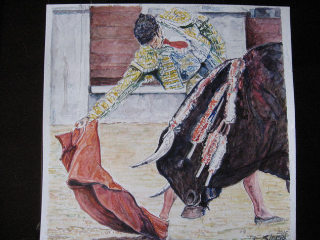 Pase del Torero MARTIN ESCUDERO Watercolour Paper Sports