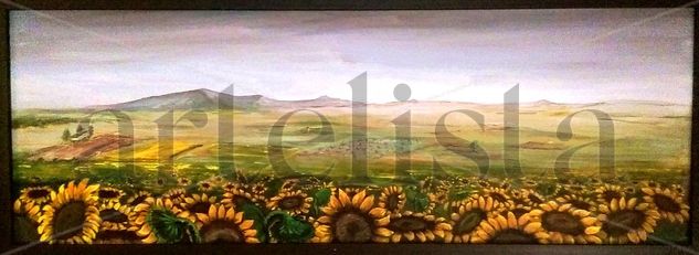 girasoles Oil Card Landscaping