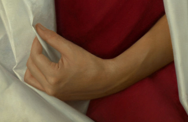 La Vierge de la Renaissance - detalle - Oil Canvas Figure Painting