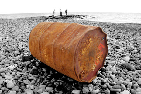 Óxido en el mar