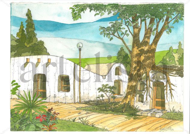 Lugar 19 Watercolour Card Landscaping