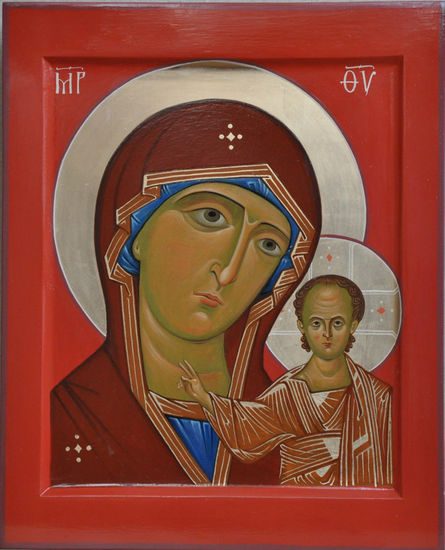 Icon of Kazan Virgin Mary with Child 