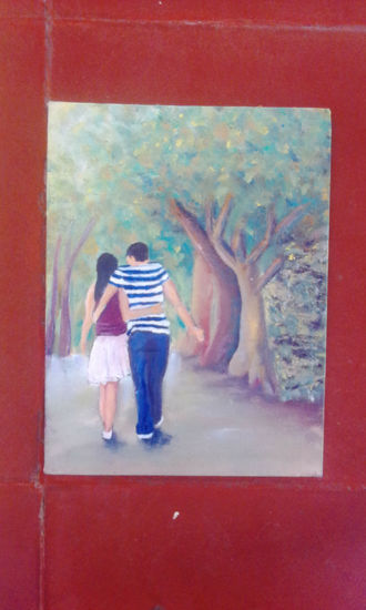 pareja Oil Canvas Landscaping