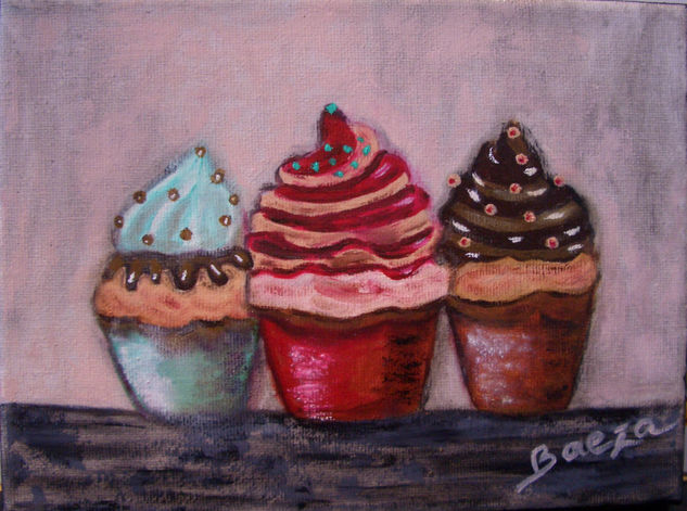 CUPCAKE Oil Canvas Others