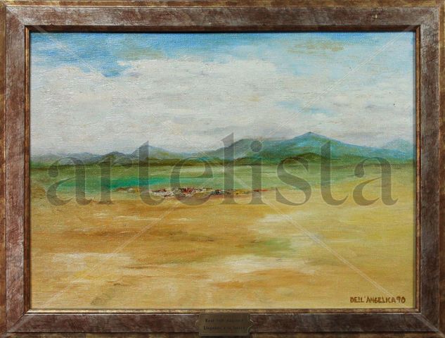 Llegando a la Sierra Oil Canvas Landscaping