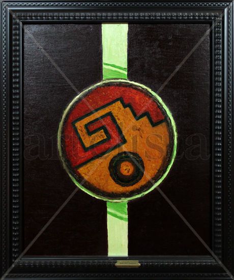 Escudo Maya Oil Canvas Others