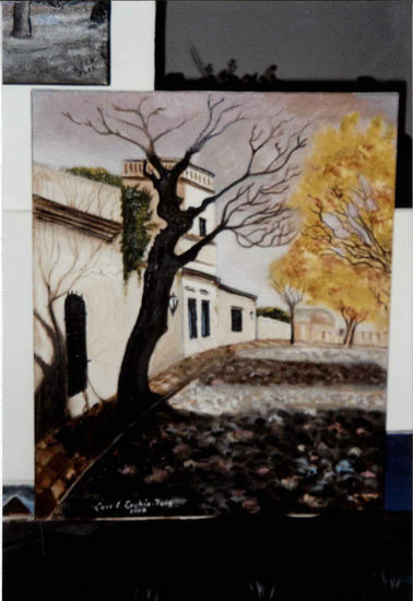 Calle de San Isidro Oil Canvas Landscaping