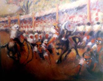 TORO EN ALBARDA