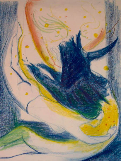 nocturno Mixed media Paper Figure Painting