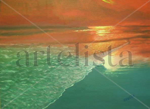 serie paisaje A19 Oil Canvas Marine Painting