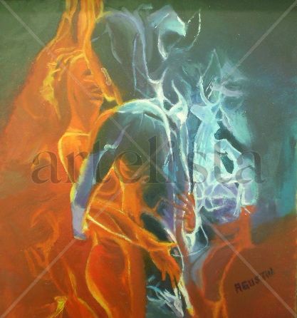 hombre y mujer,fuego y agua.