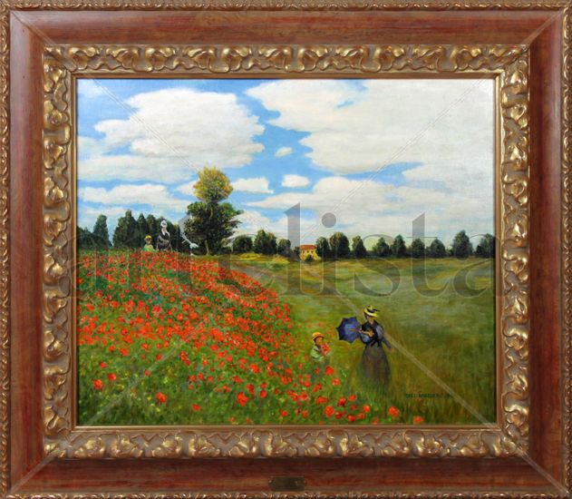 Las amapolas de Argenteuil Oil Canvas Landscaping