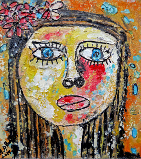 Mujer IV Mixed media Canvas Figure Painting