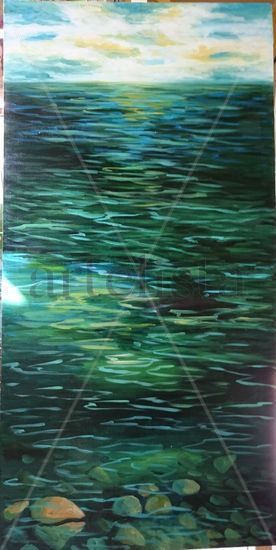 NUESTRO MAR Acrylic Canvas Marine Painting