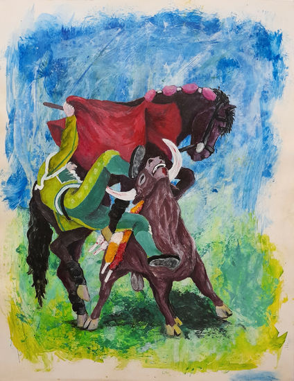 Tauromaquia 2 Acrylic Others Figure Painting