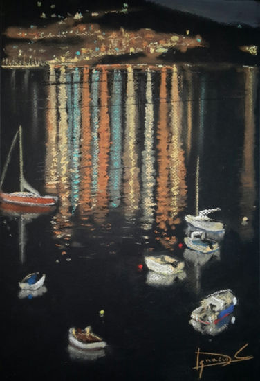 Desde Raxó Pastel Paper Marine Painting