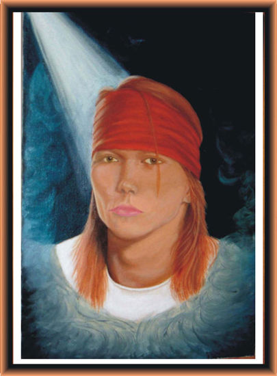 AXL Oil Canvas Portrait