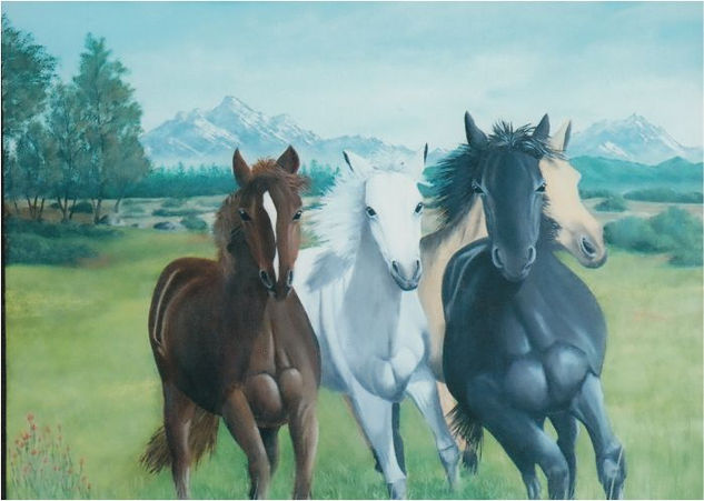 Corceles Oil Canvas Animals