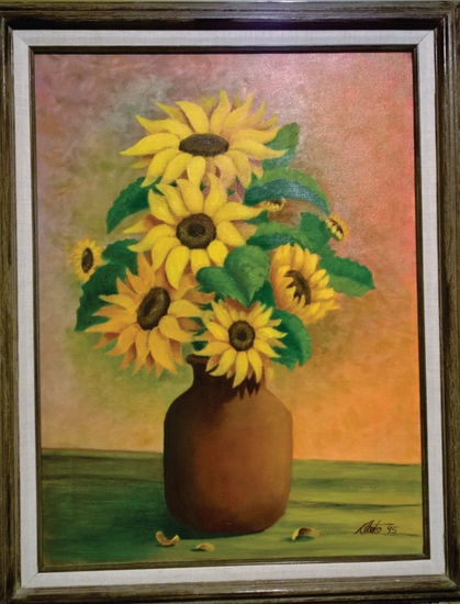 Girasoles Óleo Lienzo Floral