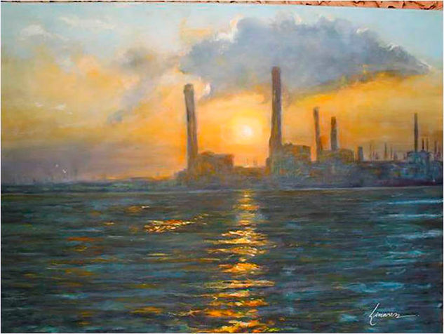 Alejandria Oil Canvas Marine Painting