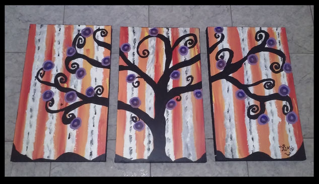 ARBOL DE LA VIDA 123 Others Panel Floral Painting