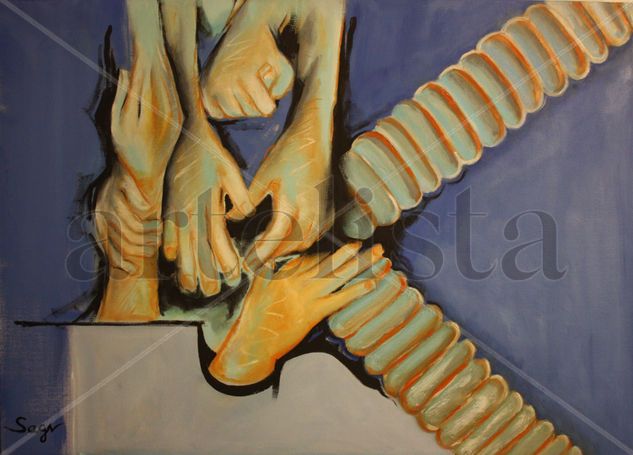 Angoixa Oil Canvas Figure Painting