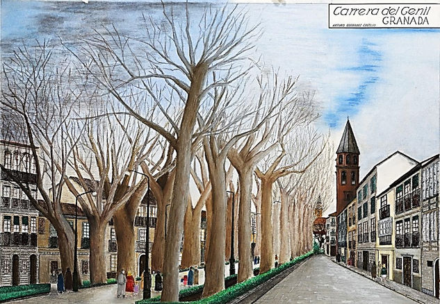 Carrera del Genil Pastel Card Landscaping