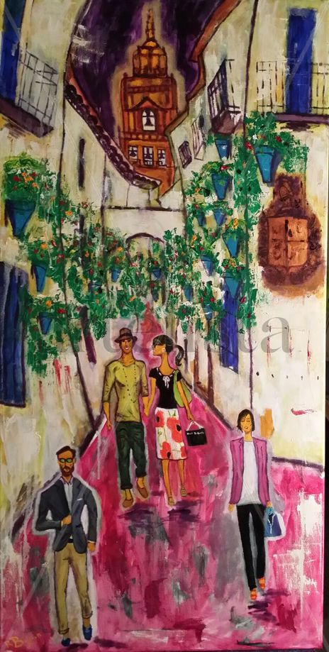 Calleja las flores,...