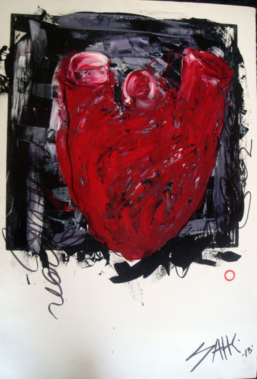 gran corazón / big heart Acrylic Paper Others