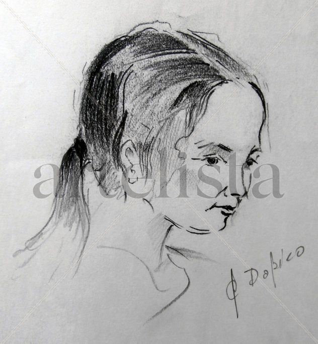 Retrato de niña (Apunte)/Retrato de Nena (Esbozo)/Portrait of a girl (Sketch)
