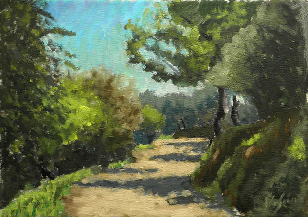 Camí de Sant Cebrià Oil Canvas Landscaping