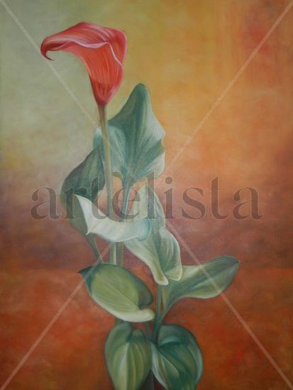 Equilibrio Oil Canvas Floral Painting