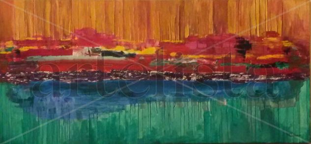 Reflejos II Acrylic Canvas Marine Painting