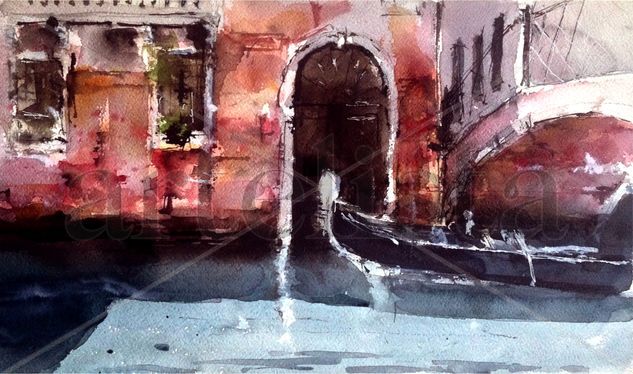 Otros canales de Venecia Watercolour Paper Landscaping