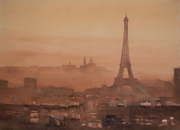 Paris Watercolour Paper Landscaping